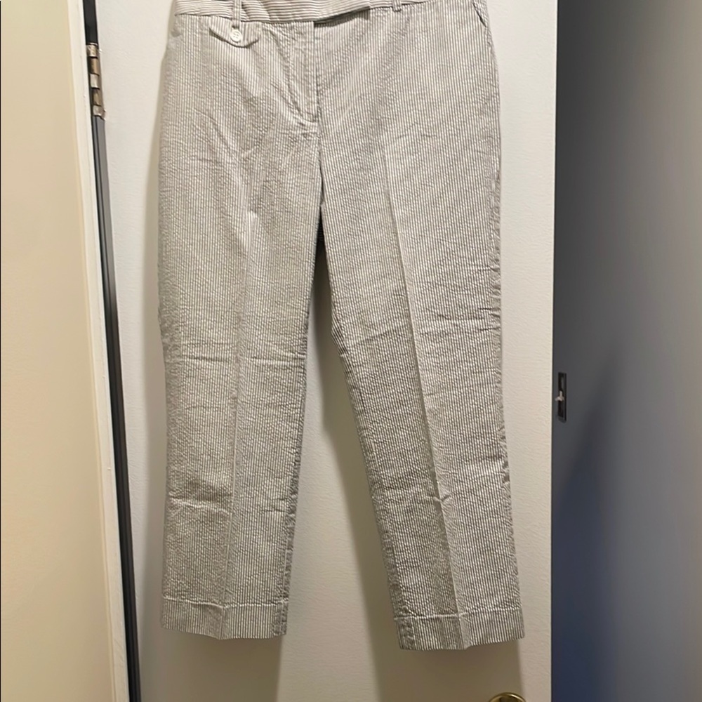 Talbots Classic Seersucker Trousers